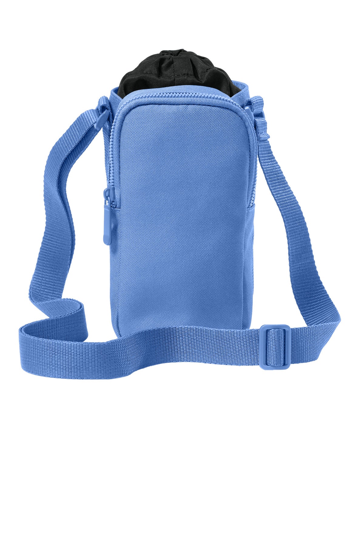 Port Authority Matte Oxford Hydration Crossbody bag in ultramarine blue, front view showing adjustable strap and sleek design.