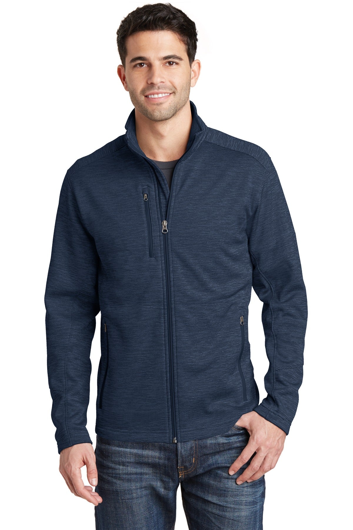 Port Authority ® Digi Stripe Fleece Jacket. F231 - Angelheart Embroidery and Screen Printing