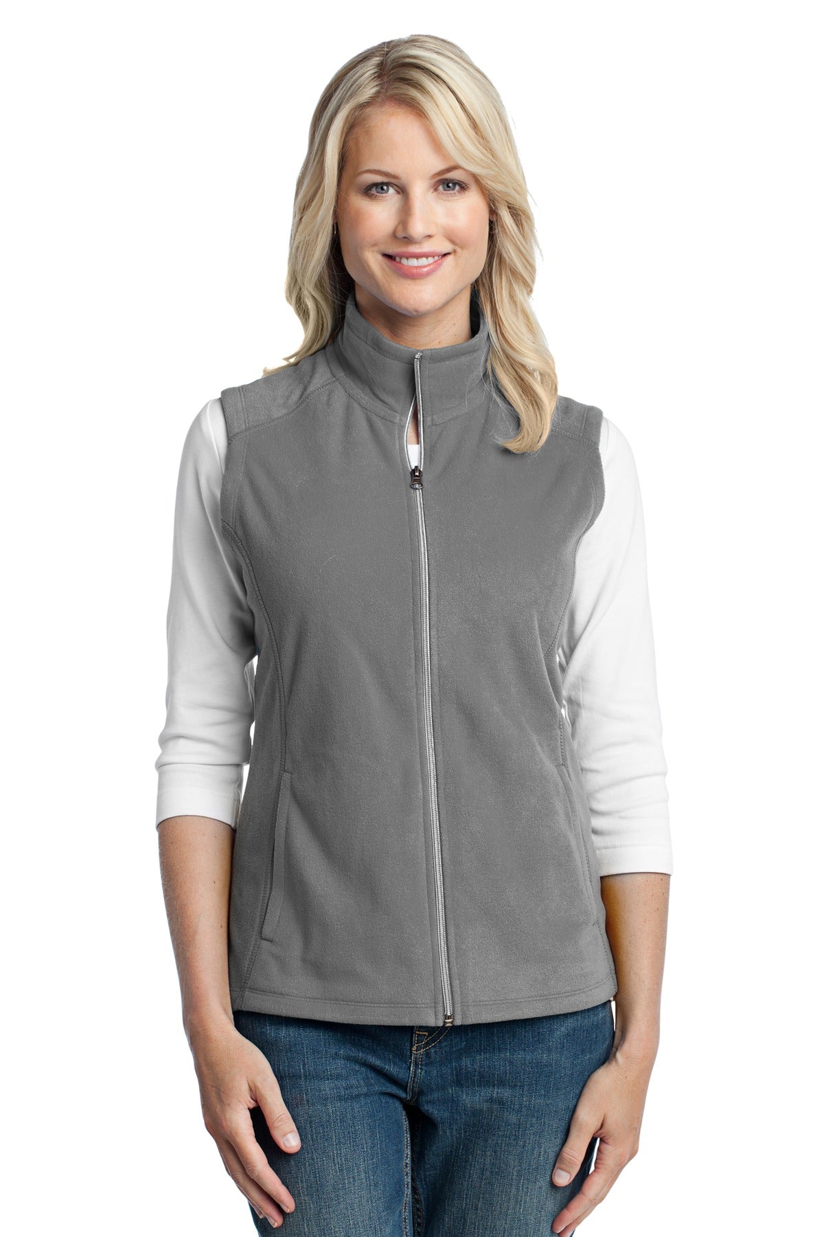 Port Authority ® Women's Microfleece Vest. L226 - Angelheart Embroidery and Screen Printing