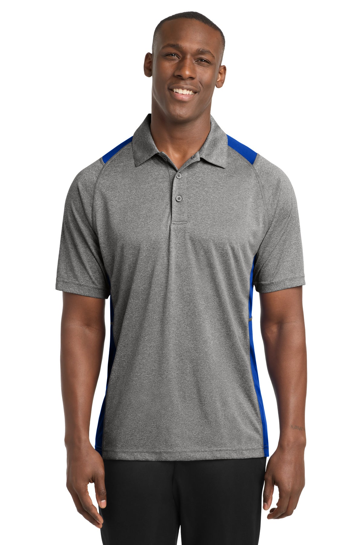Sport-Tek ® Heather Colorblock Contender ™ Polo. ST665
