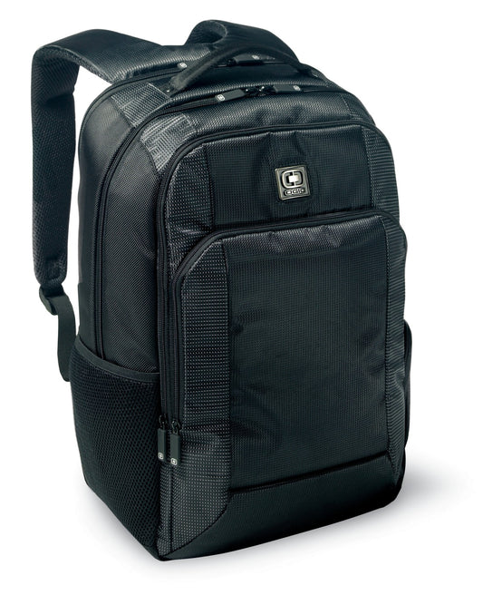 OGIO Roamer Pack in black, featuring multiple compartments and padded straps for comfortable everyday use.