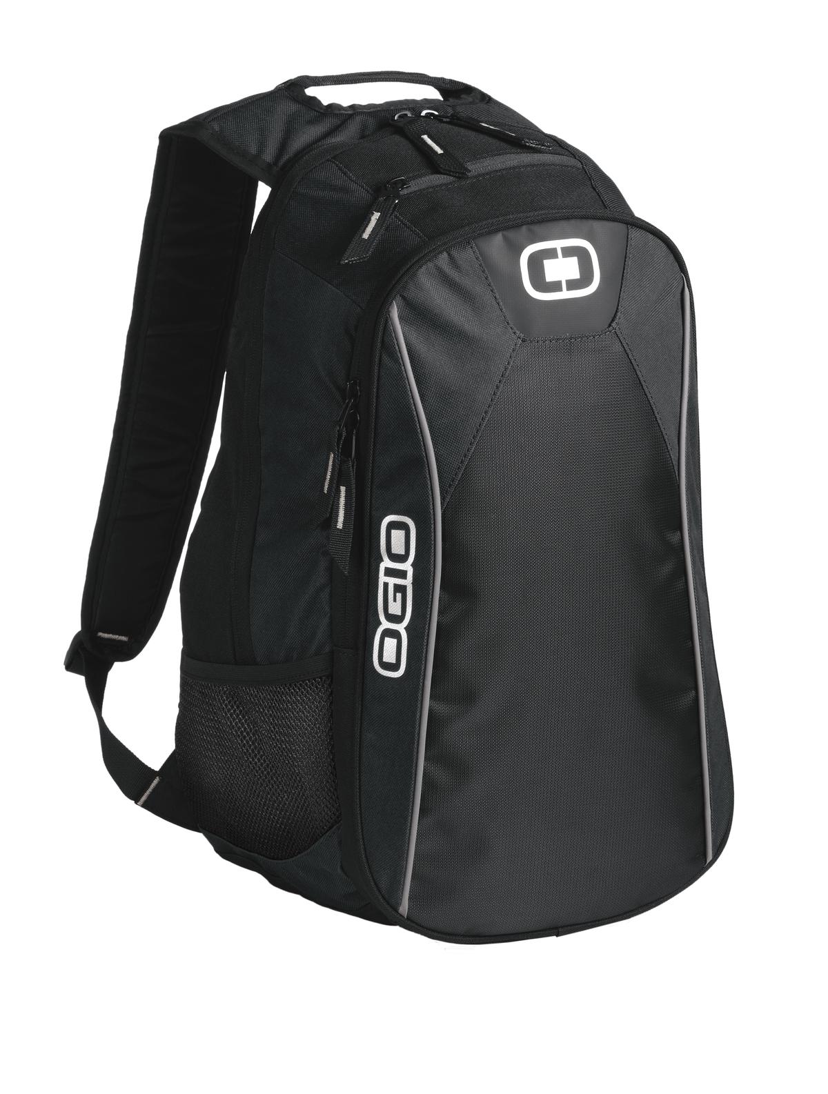 Black OGIO Marshall Pack backpack with multiple compartments and padded straps, designed for comfortable everyday use.