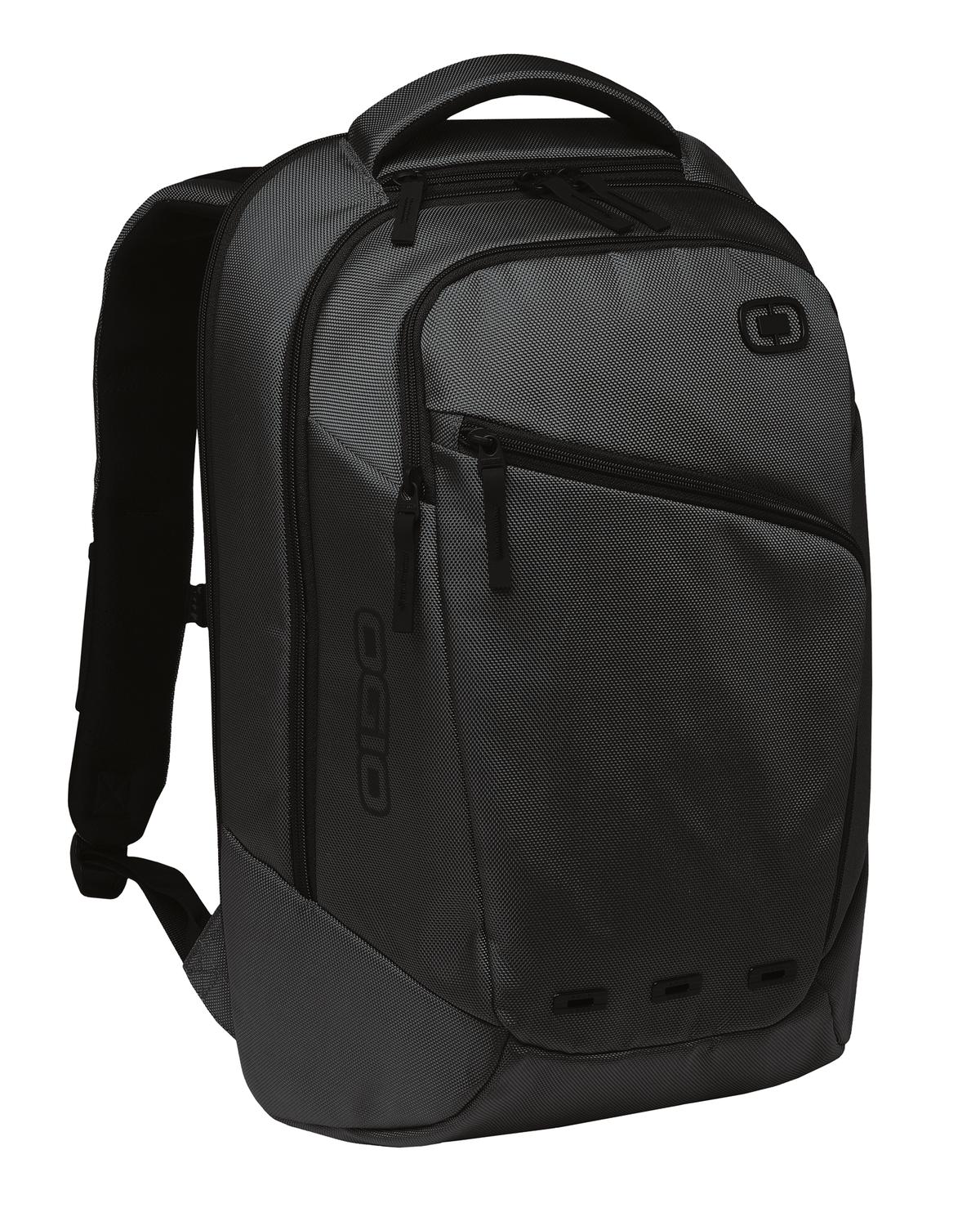 Black OGIO Ace Pack backpack with multiple compartments and padded straps, designed for comfortable everyday use.