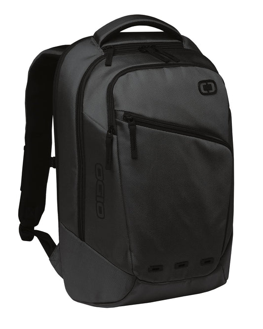 Black OGIO Ace Pack backpack with multiple compartments and padded straps, designed for comfortable everyday use.