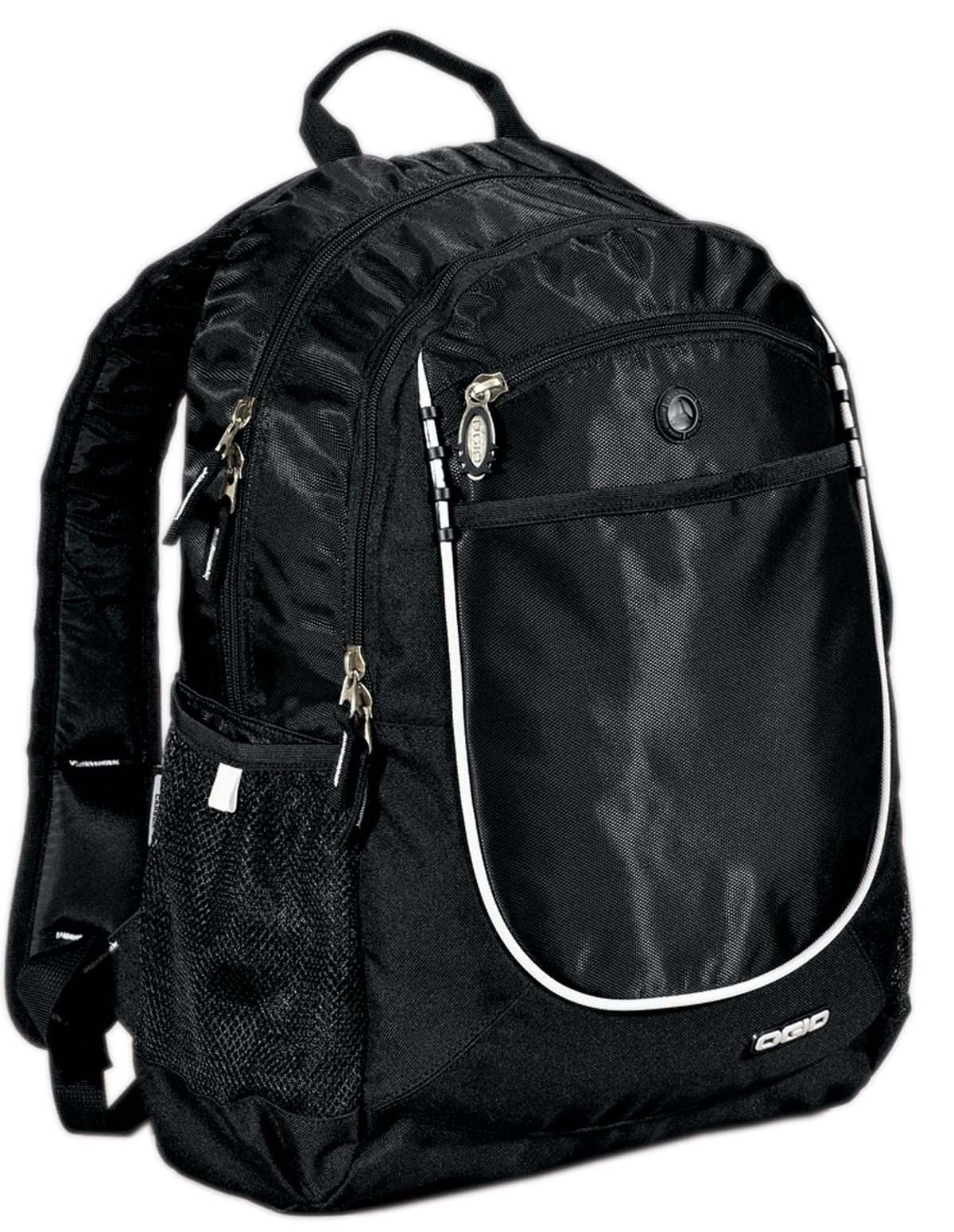 OGIO Carbon Pack in black, featuring multiple compartments and padded shoulder straps for comfortable daily use.