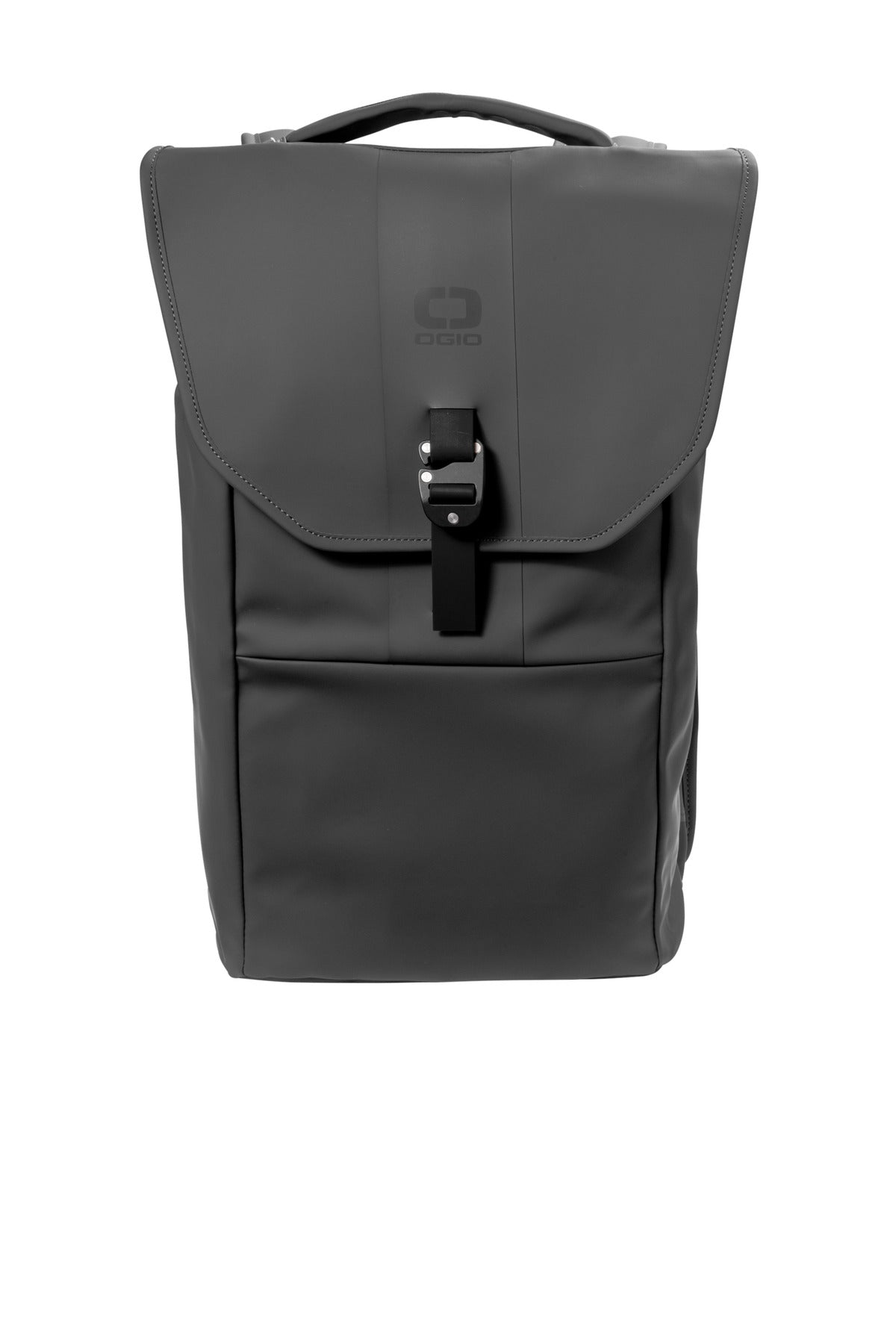 OGIO resistant rolltop backpack in tarmac grey with front pocket and adjustable straps, designed for durable everyday use.