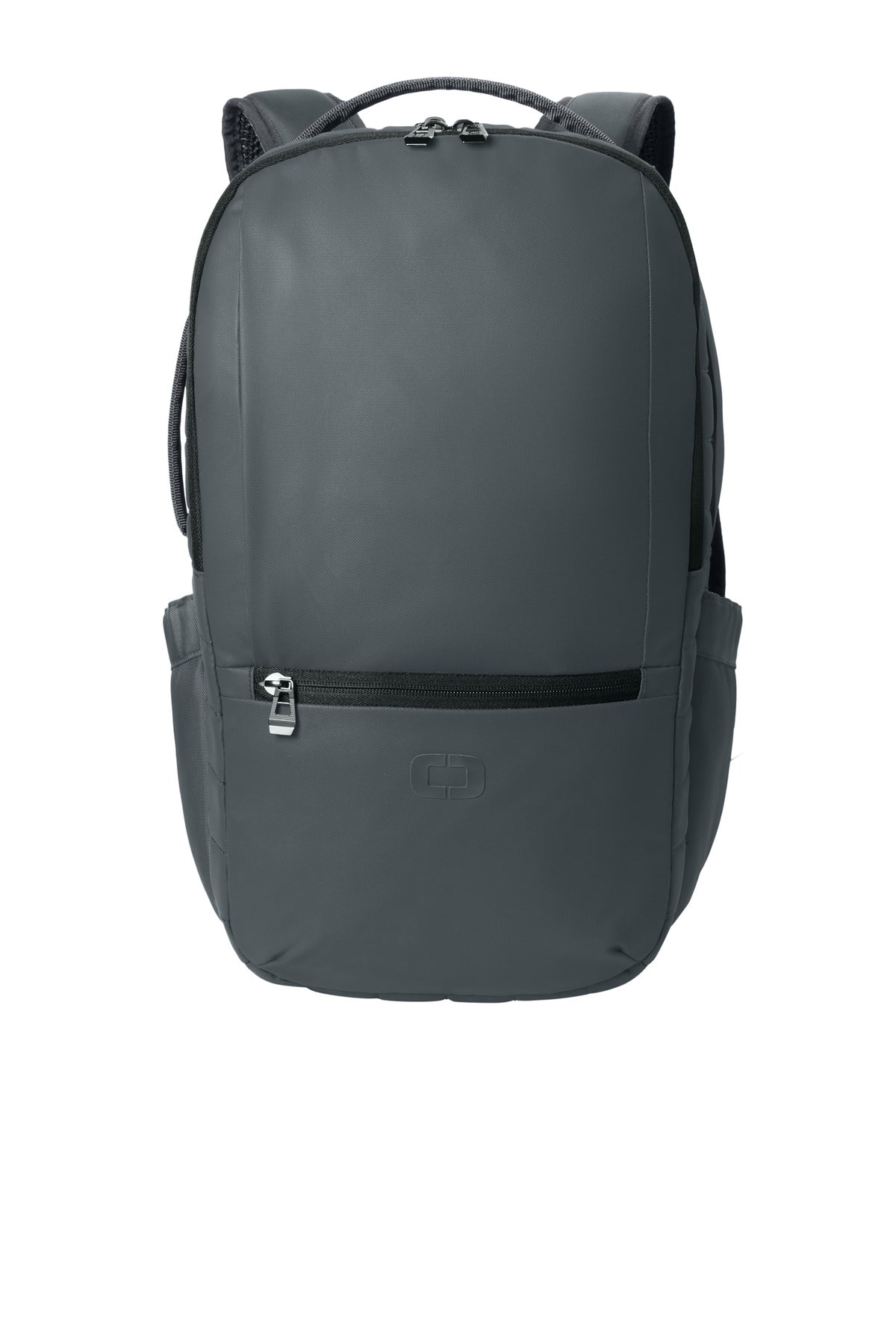 OGIO Controller Pack 91022 in diesel grey, front view showing compact travel bag with multiple compartments and durable design.