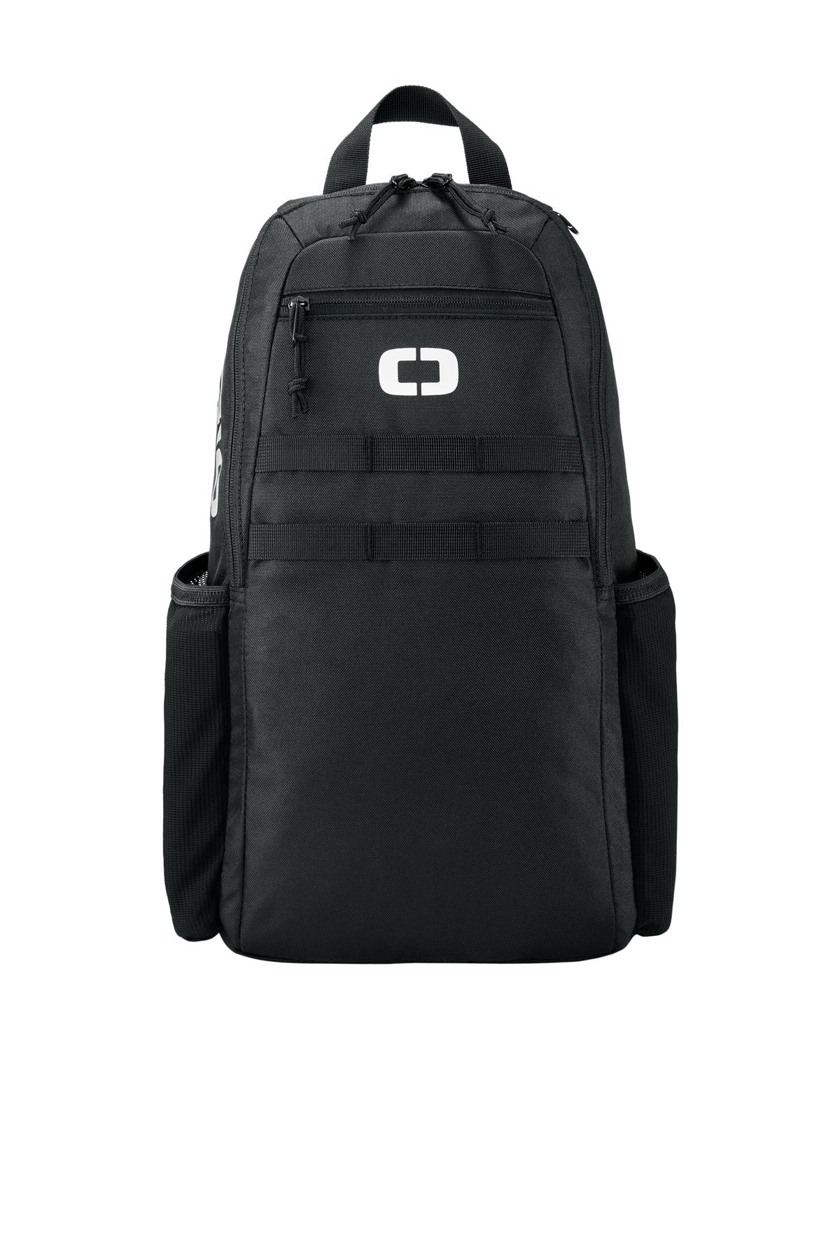 Black OGIO Court Sling 92003 limited edition bag with front pocket and adjustable strap, designed for stylish, functional daily use.