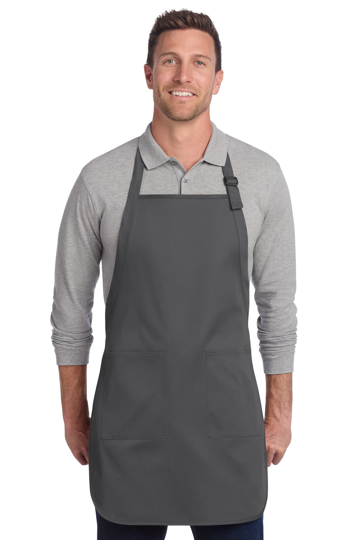 Port Authority  ®  Full-Length Two-Pocket Bib Apron. A600 - Angelheart Embroidery and Screen Printing
