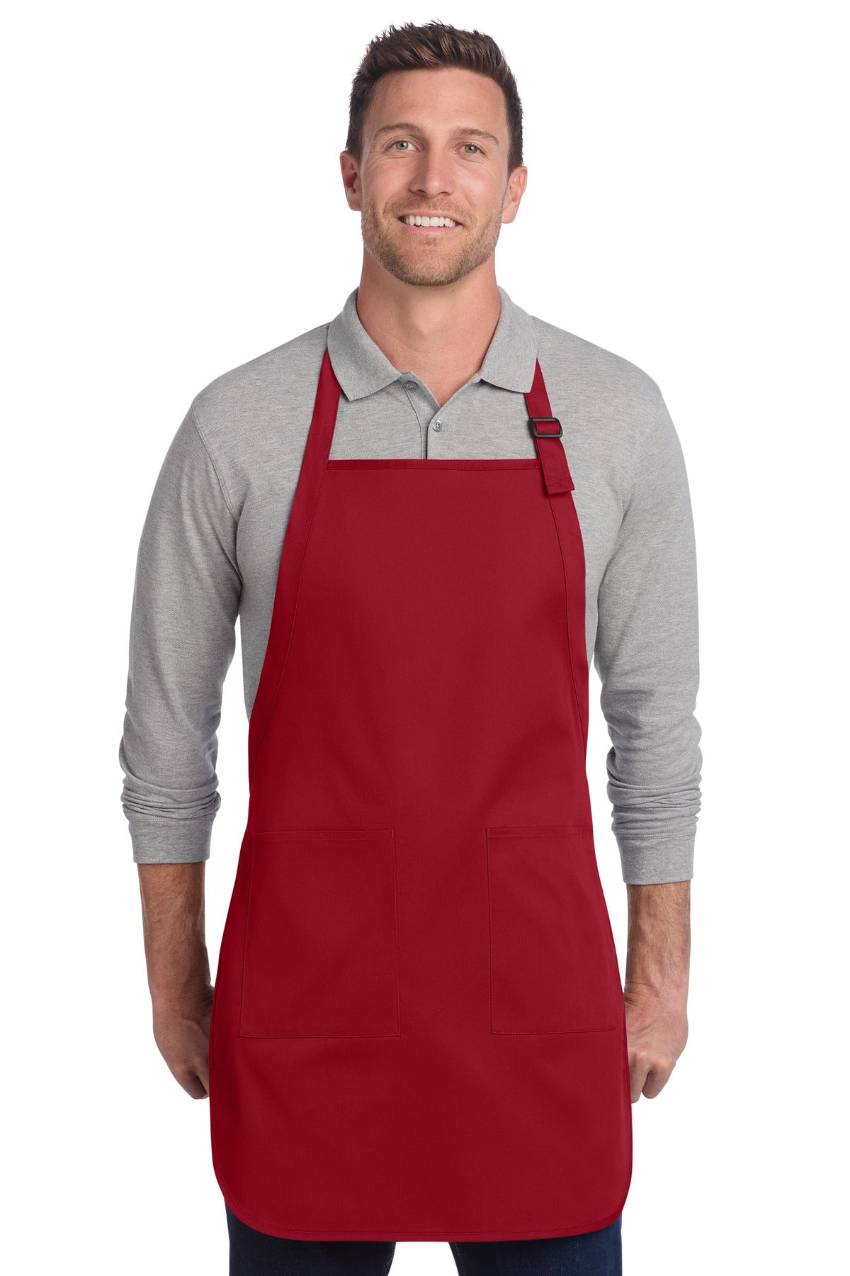 Port Authority  ®  Full-Length Two-Pocket Bib Apron. A600 - Angelheart Embroidery and Screen Printing