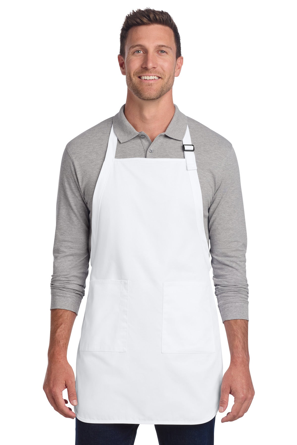 Port Authority  ®  Full-Length Two-Pocket Bib Apron. A600 - Angelheart Embroidery and Screen Printing
