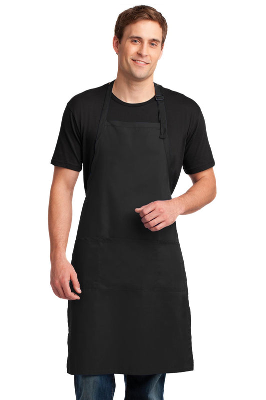Port Authority ®  Easy Care Extra Long Bib Apron with Stain Release. A700 - Angelheart Embroidery and Screen Printing