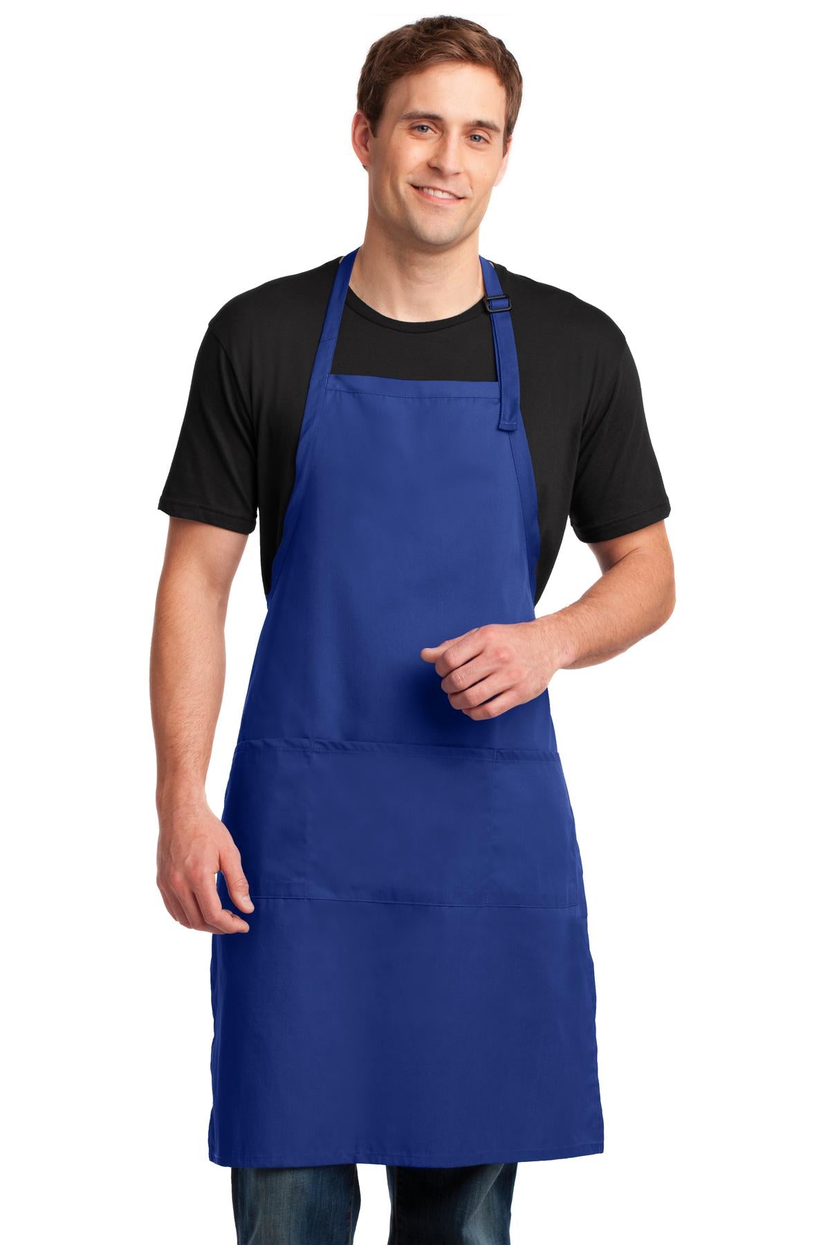 Port Authority ®  Easy Care Extra Long Bib Apron with Stain Release. A700 - Angelheart Embroidery and Screen Printing
