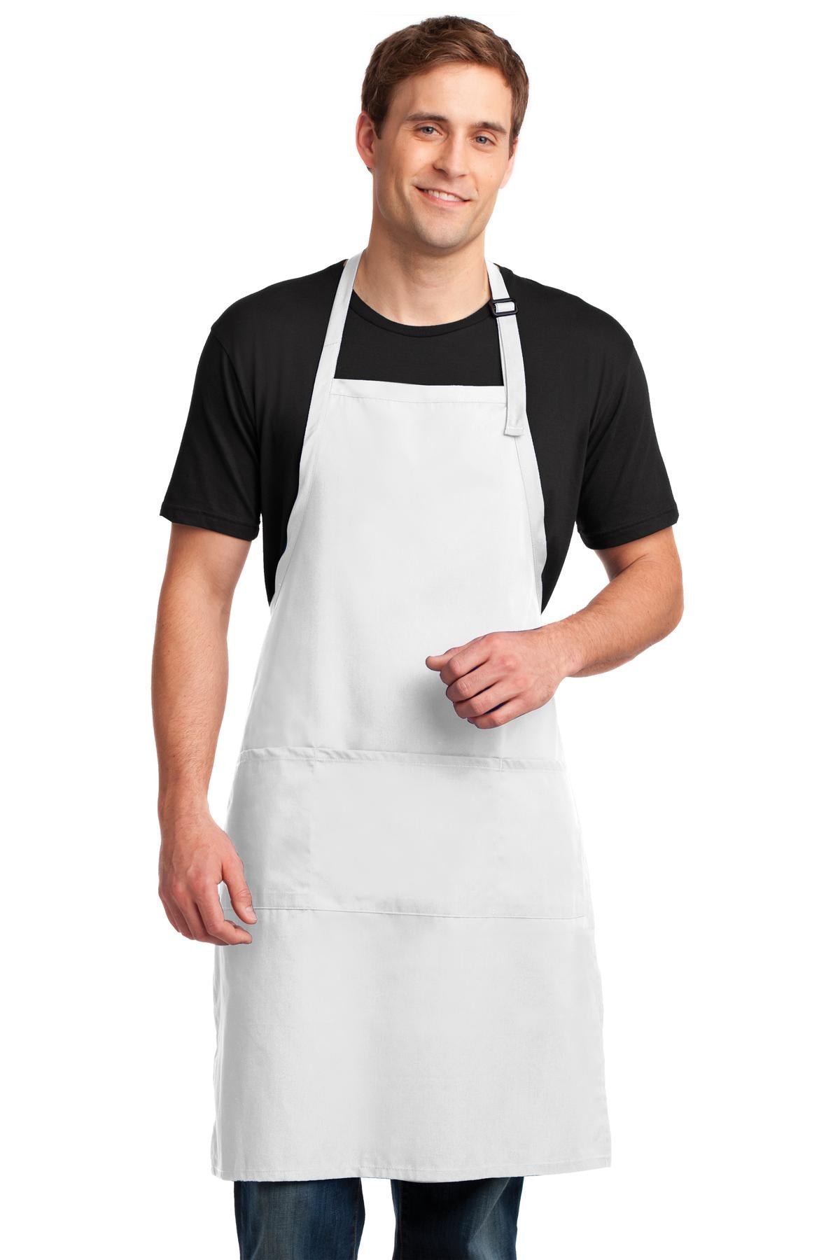 Port Authority ®  Easy Care Extra Long Bib Apron with Stain Release. A700 - Angelheart Embroidery and Screen Printing