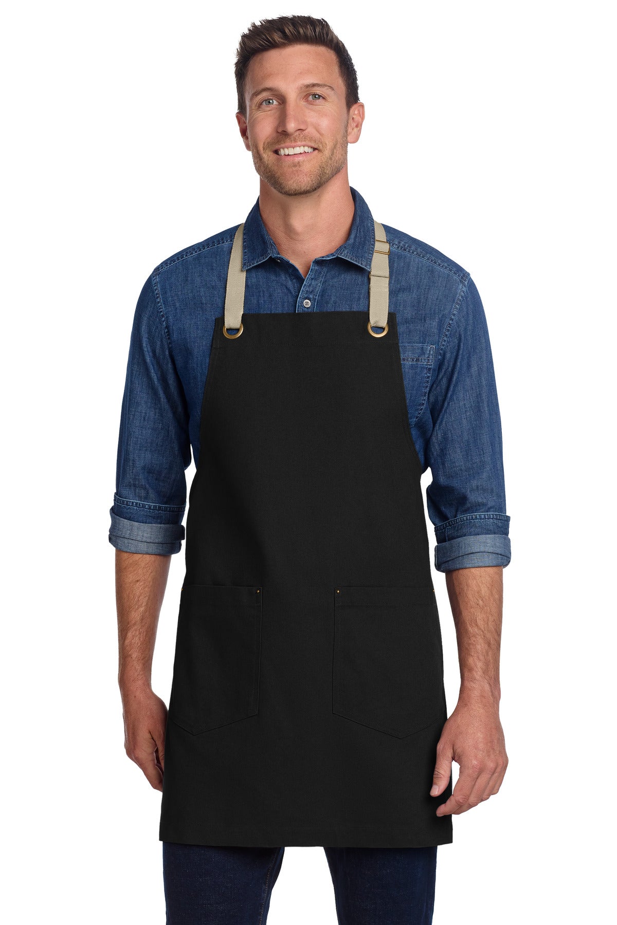 Port Authority ®  Canvas Full-Length Two-Pocket Apron A815 - Angelheart Embroidery and Screen Printing