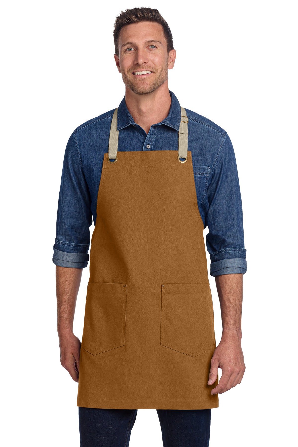 Port Authority ®  Canvas Full-Length Two-Pocket Apron A815 - Angelheart Embroidery and Screen Printing