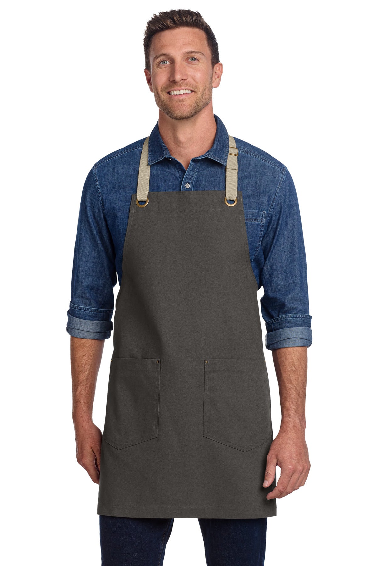 Port Authority ®  Canvas Full-Length Two-Pocket Apron A815 - Angelheart Embroidery and Screen Printing