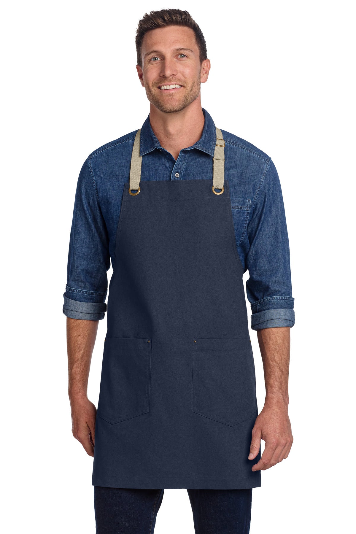 Port Authority ®  Canvas Full-Length Two-Pocket Apron A815 - Angelheart Embroidery and Screen Printing