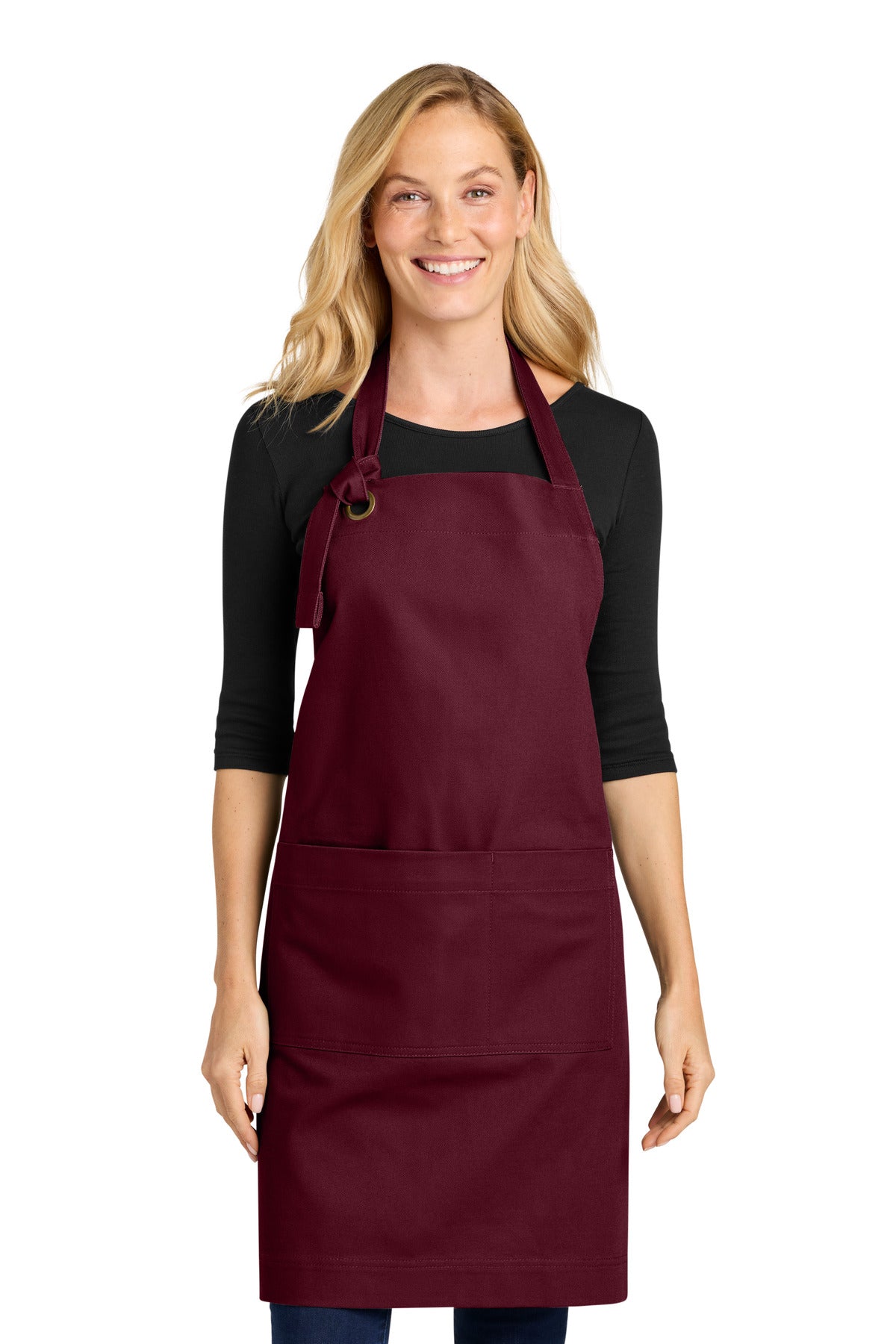 Port Authority ®  Signature Heavy Twill Bib Apron A900 - Angelheart Embroidery and Screen Printing