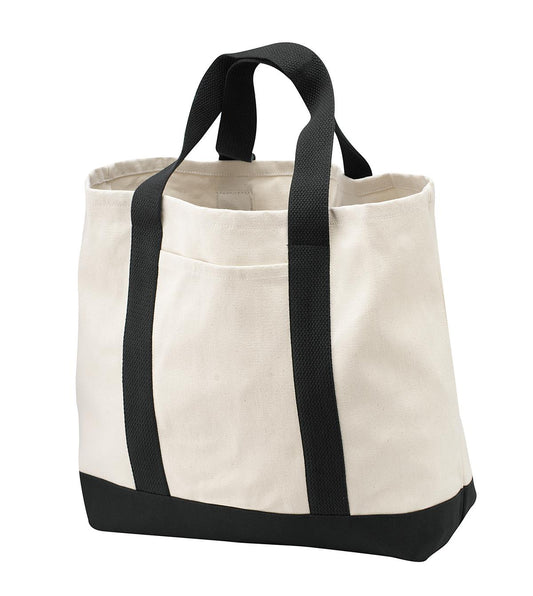 Port Authority ®  - Ideal Twill Two-Tone Shopping Tote.  B400 - Angelheart Embroidery and Screen Printing