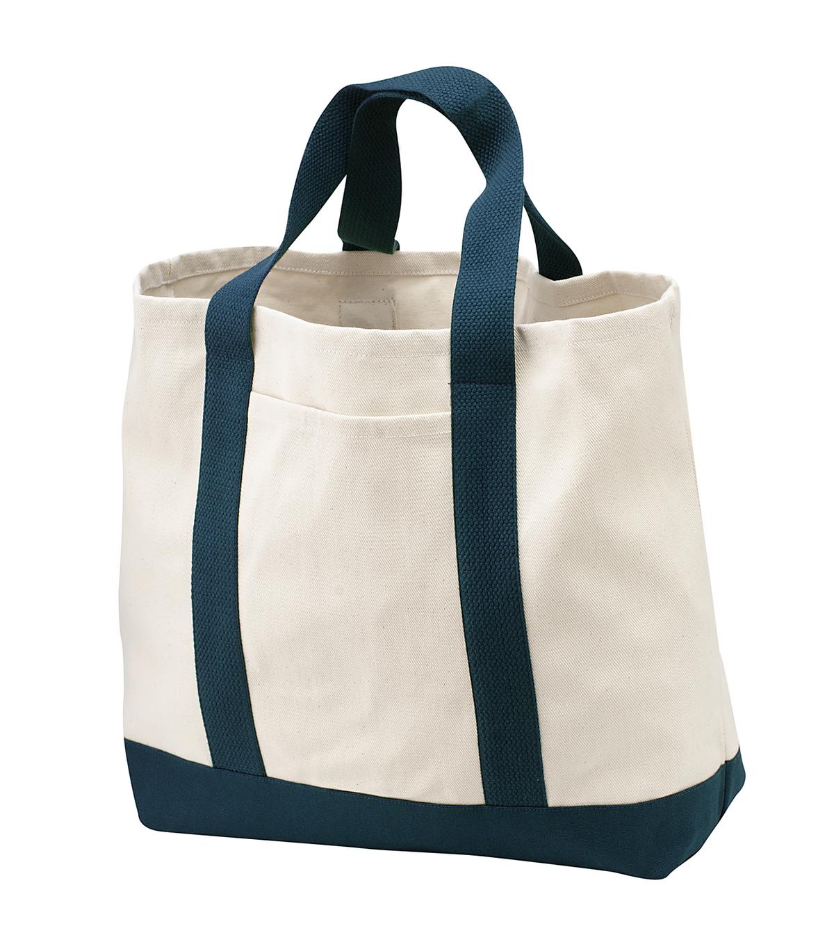 Port Authority ®  - Ideal Twill Two-Tone Shopping Tote.  B400 - Angelheart Embroidery and Screen Printing