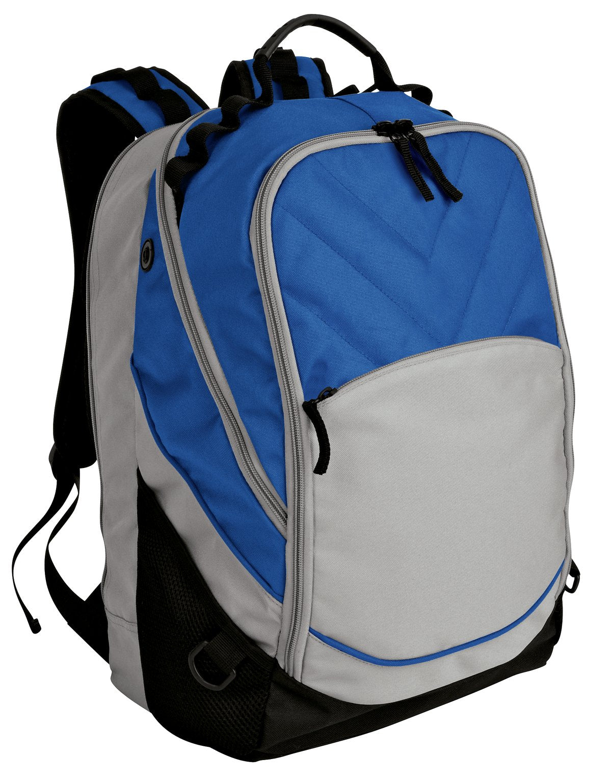 Port Authority Xcape™ Computer Backpack in royal black with padded laptop compartment and multiple organizer pockets.