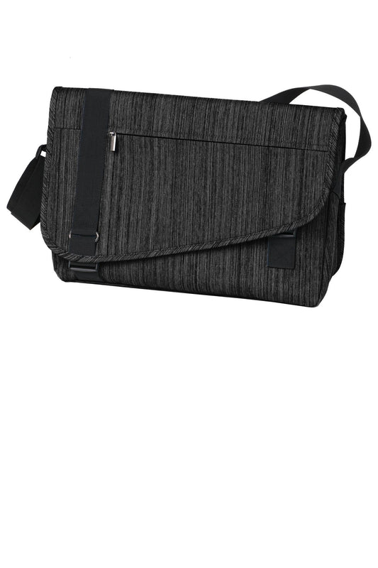 Port Authority Crossbody Messenger bag in storm gray with flat front design, adjustable strap, and multiple compartments.