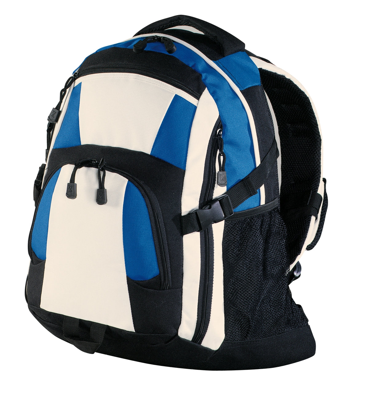 Royal blue Port Authority Urban Backpack with multiple compartments and padded shoulder straps for comfortable carrying.
