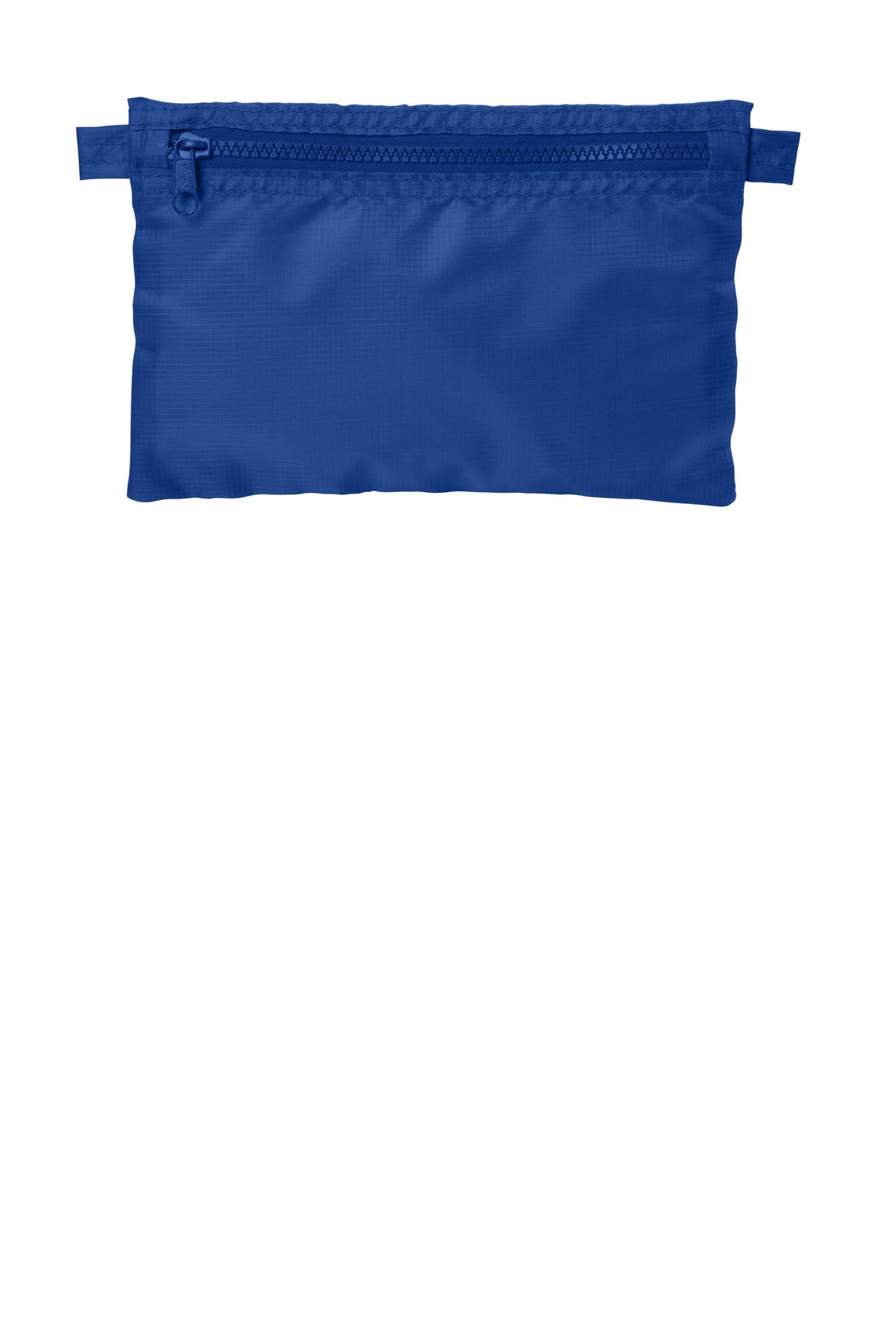 Port Authority Stash Pouch 5-Pack with flat front design, navy blue color, compact storage pouches for organization.