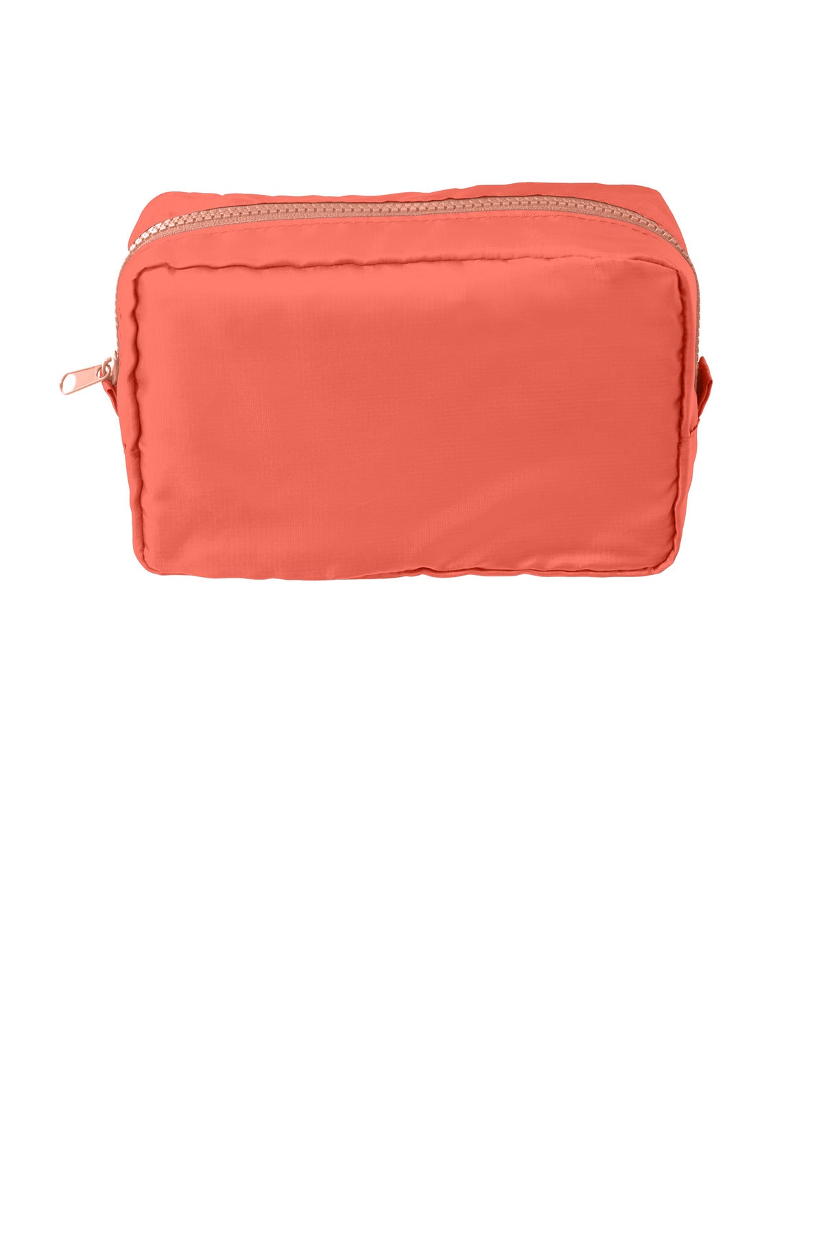 Port Authority Stash Dimensional Pouch 5-Pack in soft coral color, flat front view showing compact, versatile storage pouches.