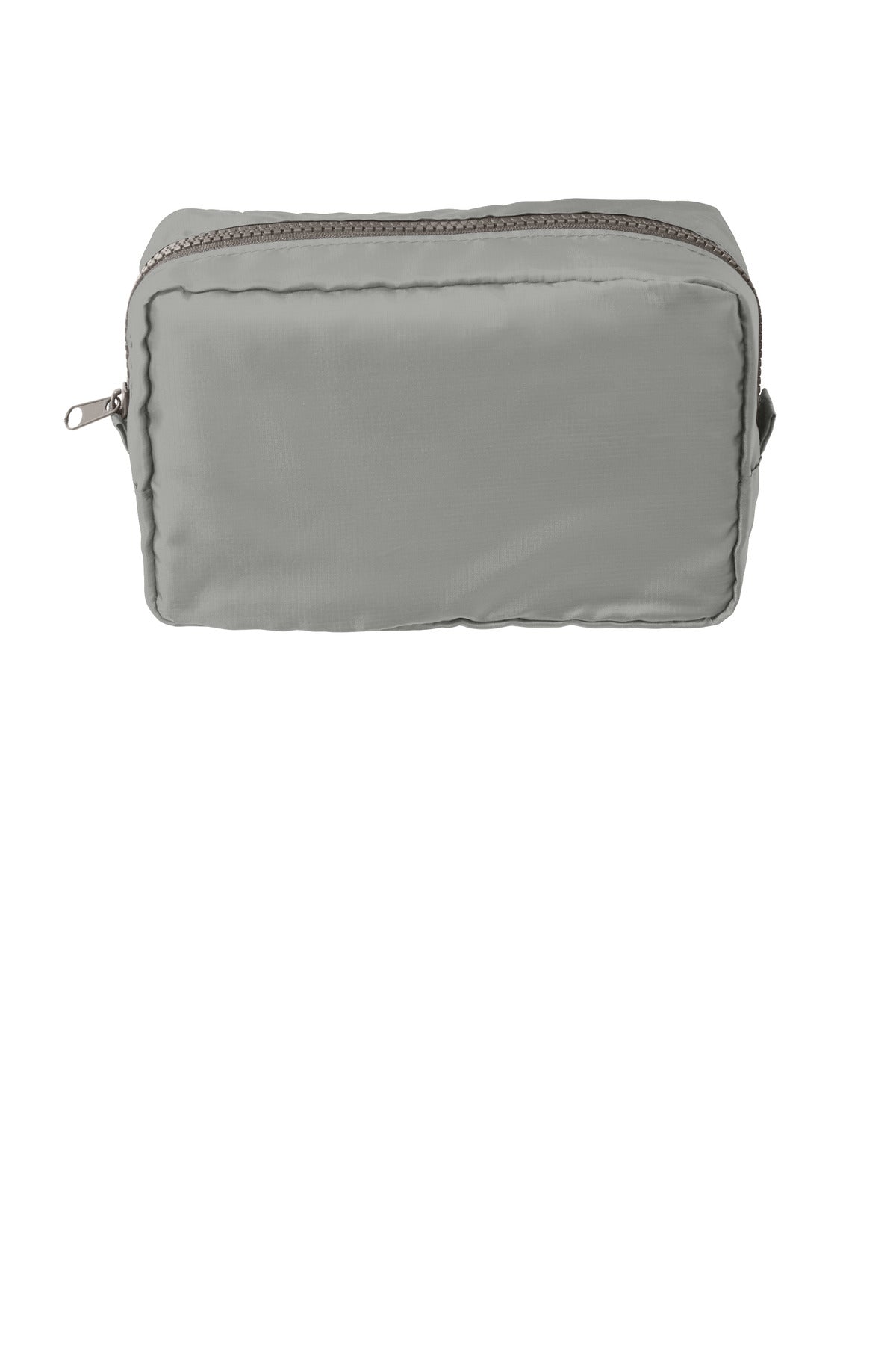 Port Authority stash dimensional pouch in deep smoke gray, flat front view, part of a 5-pack, durable and compact storage accessory.