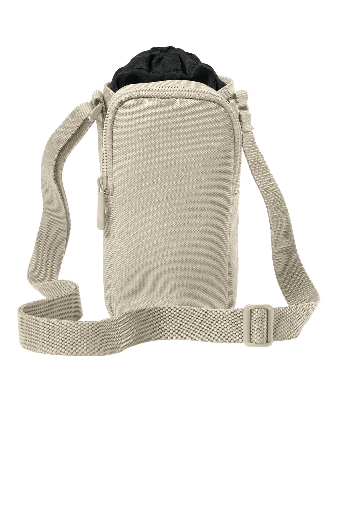 Port Authority Matte Oxford Hydration Crossbody Bag in Sahara color, front view showing sleek design and adjustable strap.
