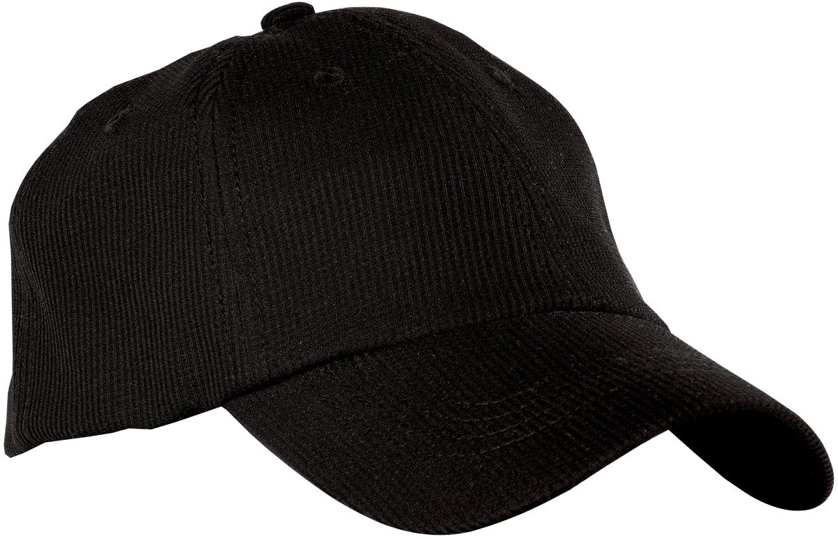 Black Port Authority® Cool Release® Cap with adjustable strap and breathable fabric for comfortable wear.