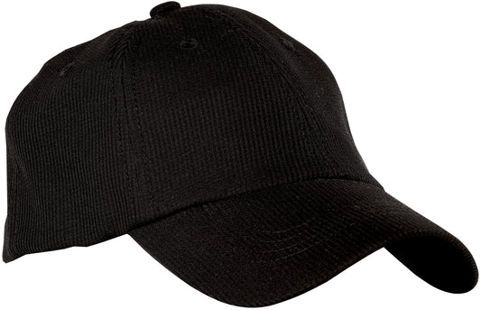 Black Port Authority® Cool Release® Cap with adjustable strap and breathable fabric for comfortable wear.