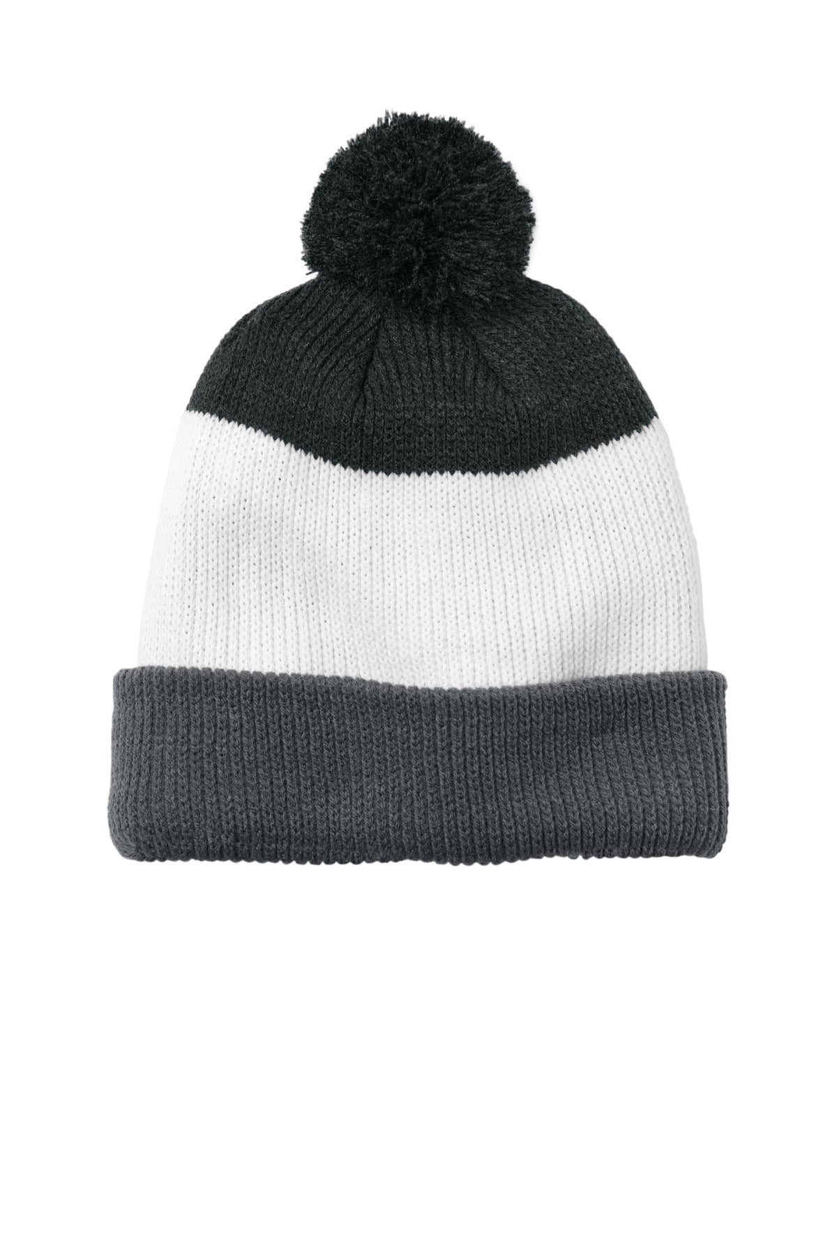 Port Authority ®  Cozy Striped Pom Beanie C979 - Angelheart Embroidery and Screen Printing