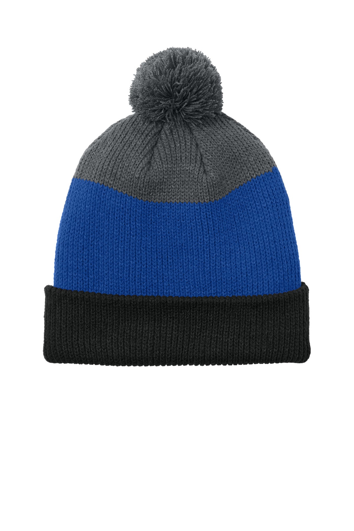 Port Authority ®  Cozy Striped Pom Beanie C979 - Angelheart Embroidery and Screen Printing
