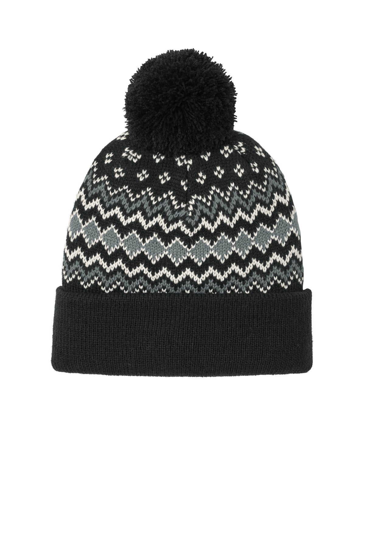 Port Authority ®  Alpine Pom Beanie C991 - Angelheart Embroidery and Screen Printing