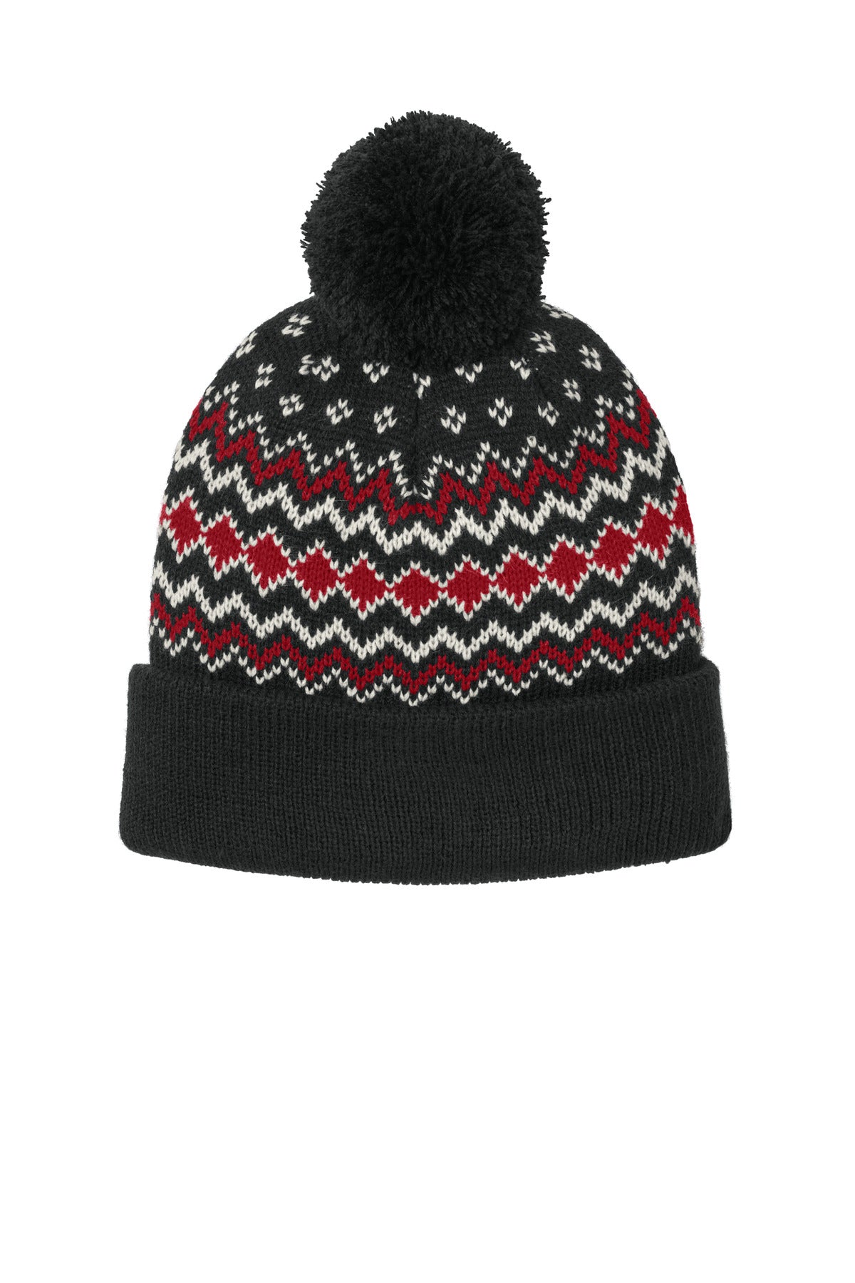 Port Authority ®  Alpine Pom Beanie C991 - Angelheart Embroidery and Screen Printing