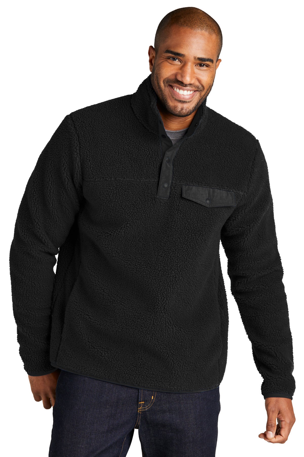 Port Authority ®  Camp Fleece Snap Pullover F140 - Angelheart Embroidery and Screen Printing