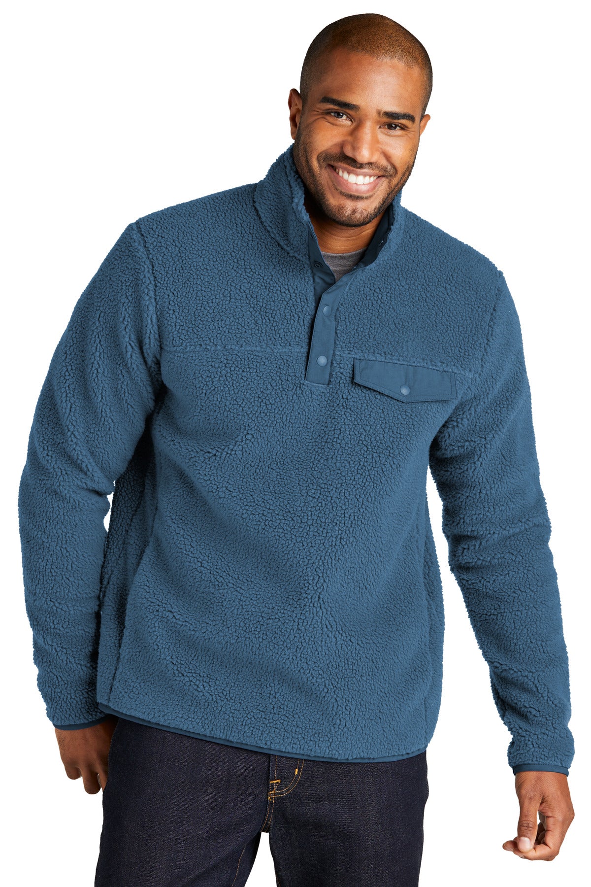 Port Authority ®  Camp Fleece Snap Pullover F140 - Angelheart Embroidery and Screen Printing
