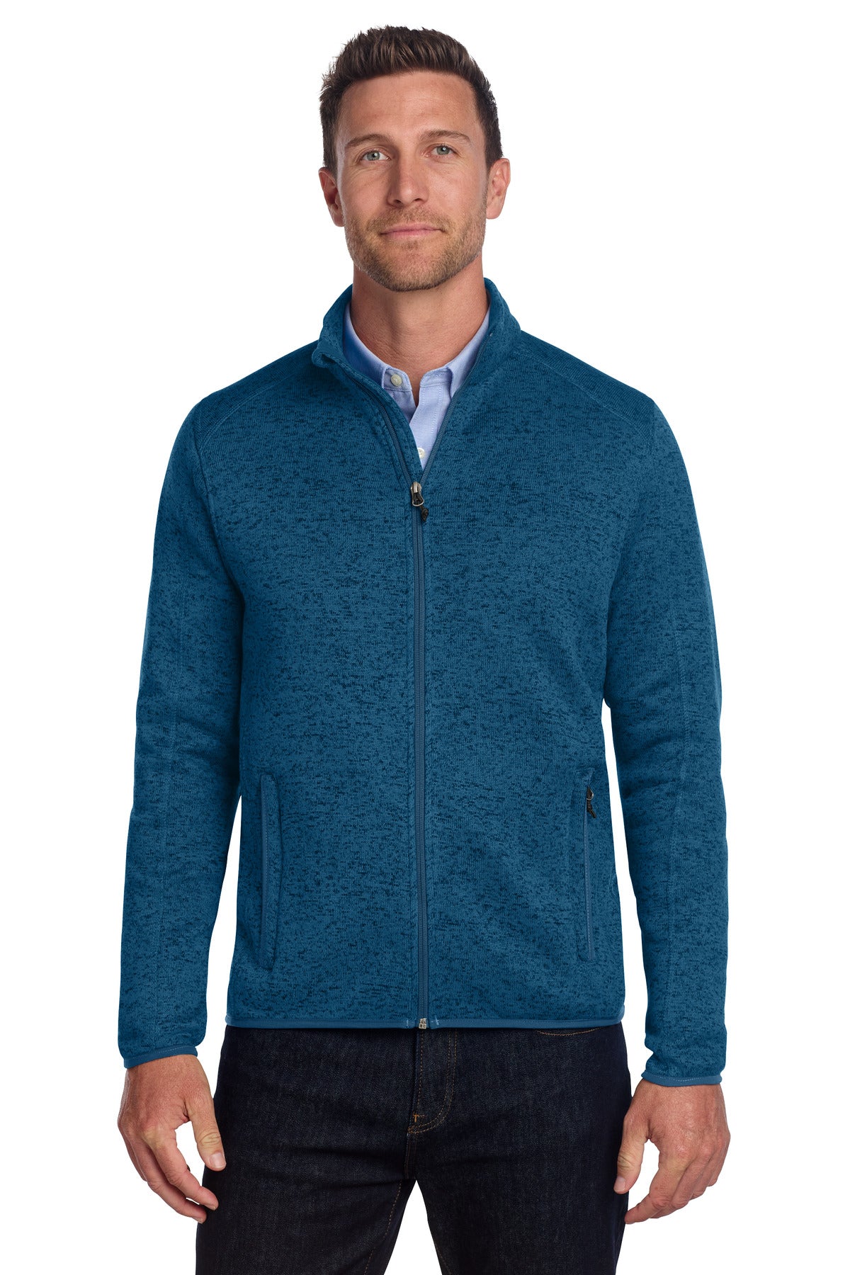 Port Authority ®  Sweater Fleece Jacket. F232 - Angelheart Embroidery and Screen Printing