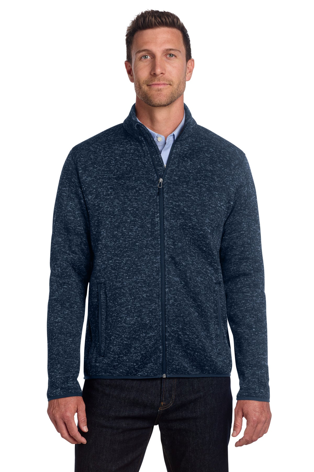 Port Authority ®  Sweater Fleece Jacket. F232 - Angelheart Embroidery and Screen Printing