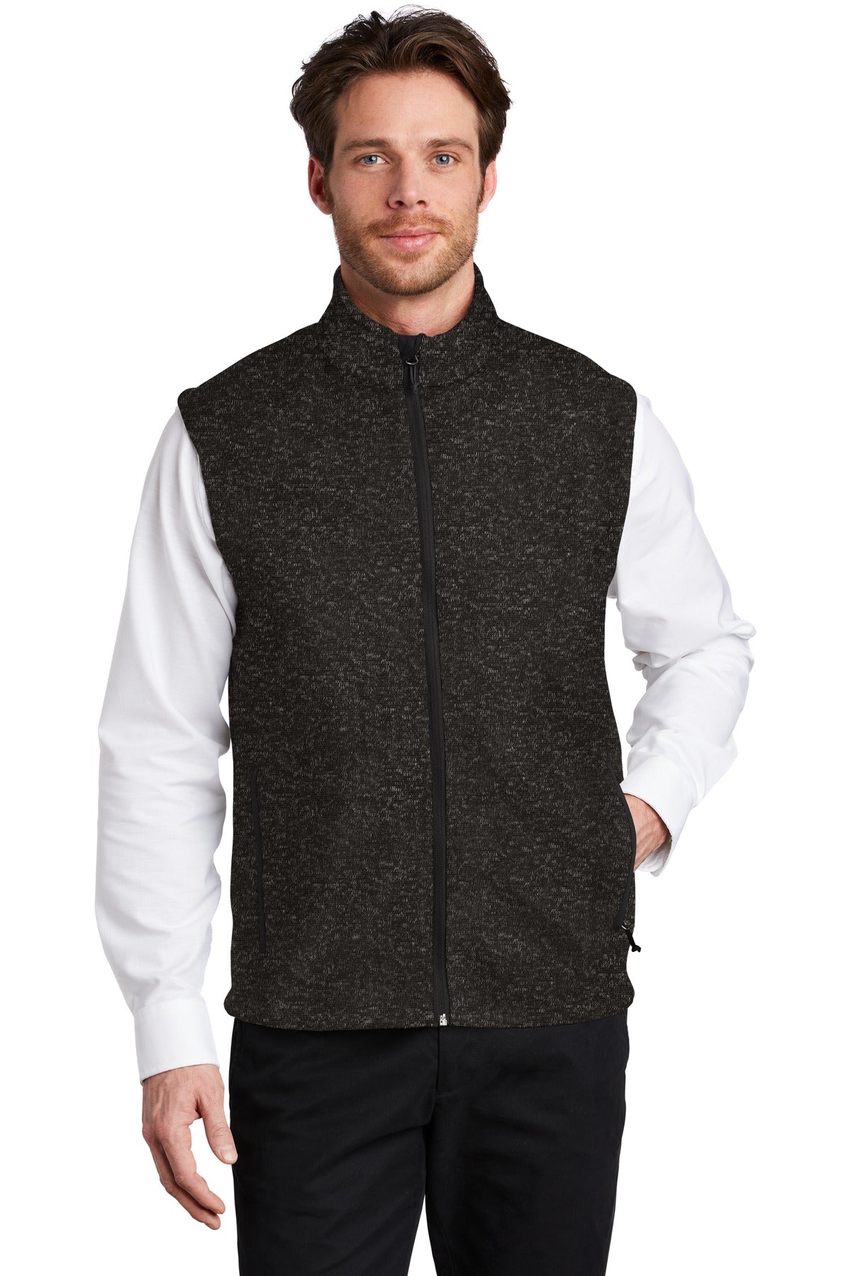 Port Authority  ®  Sweater Fleece Vest F236 - Angelheart Embroidery and Screen Printing