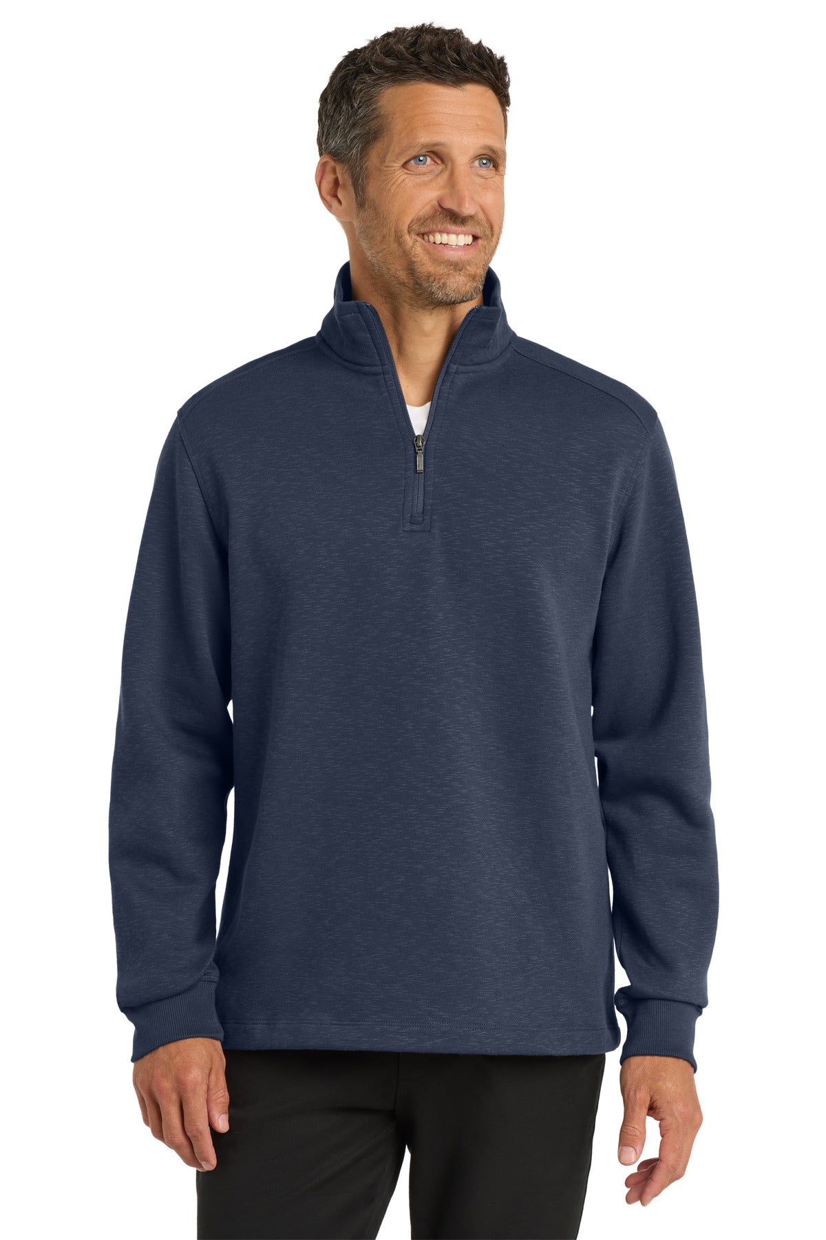 Port Authority ®  Slub Fleece 1/4-Zip Pullover. F295 - Angelheart Embroidery and Screen Printing