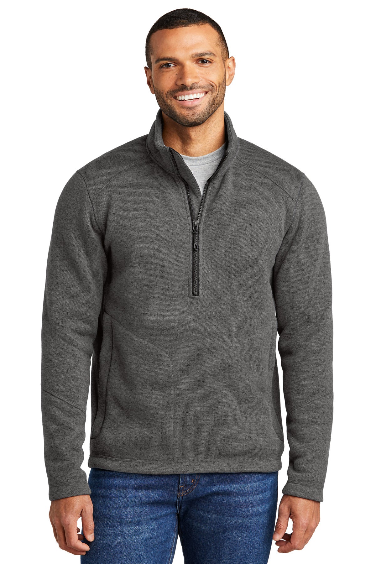 Port Authority ®  Arc Sweater Fleece 1/4-Zip F426 - Angelheart Embroidery and Screen Printing