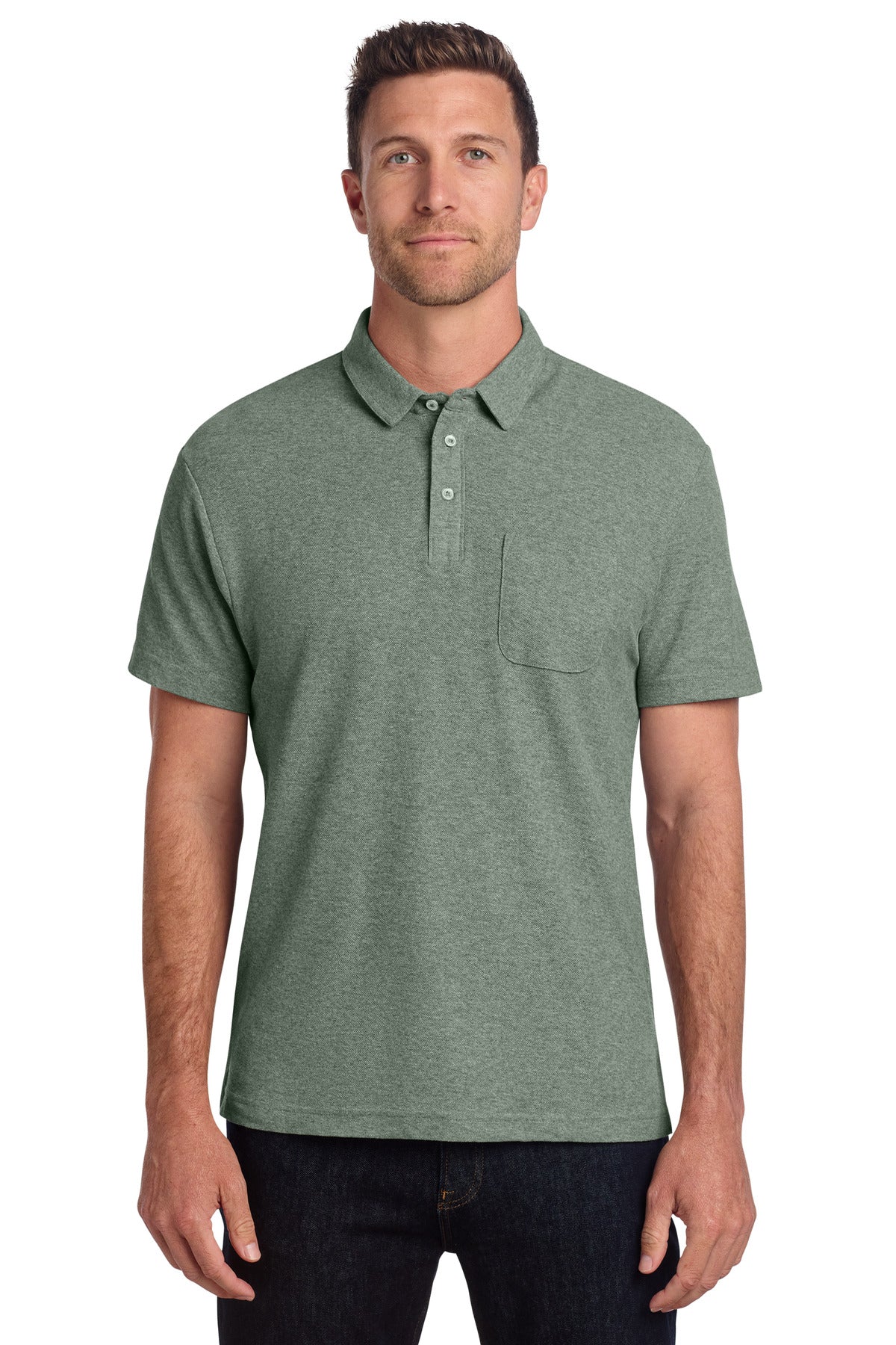 Port Authority ®  C-FREE ®  Cotton Blend Pique Pocket Polo K868 - Angelheart Embroidery and Screen Printing