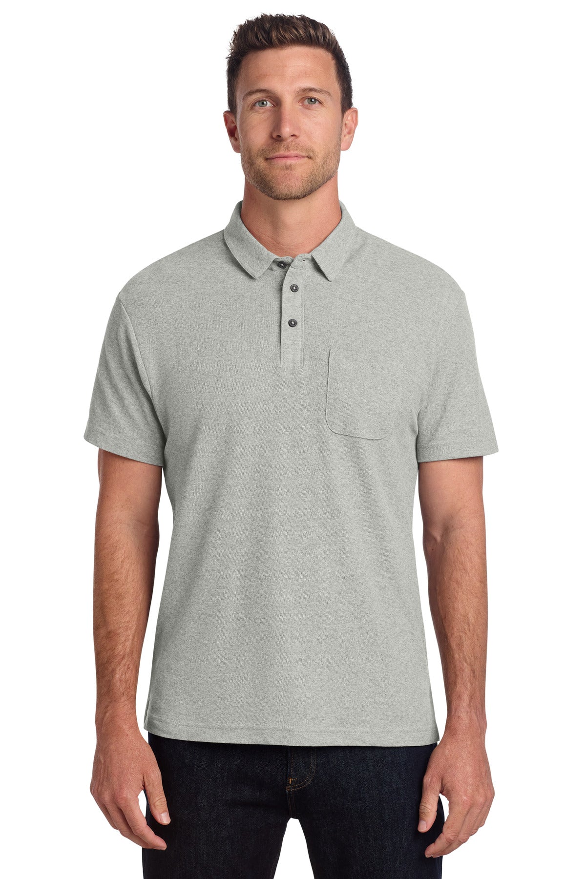 Port Authority ®  C-FREE ®  Cotton Blend Pique Pocket Polo K868 - Angelheart Embroidery and Screen Printing