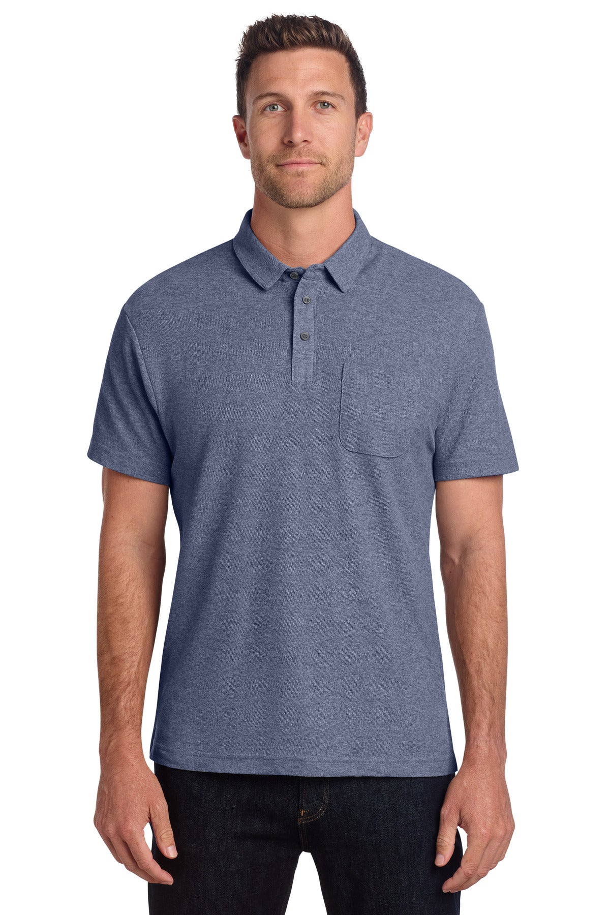 Port Authority ®  C-FREE ®  Cotton Blend Pique Pocket Polo K868 - Angelheart Embroidery and Screen Printing