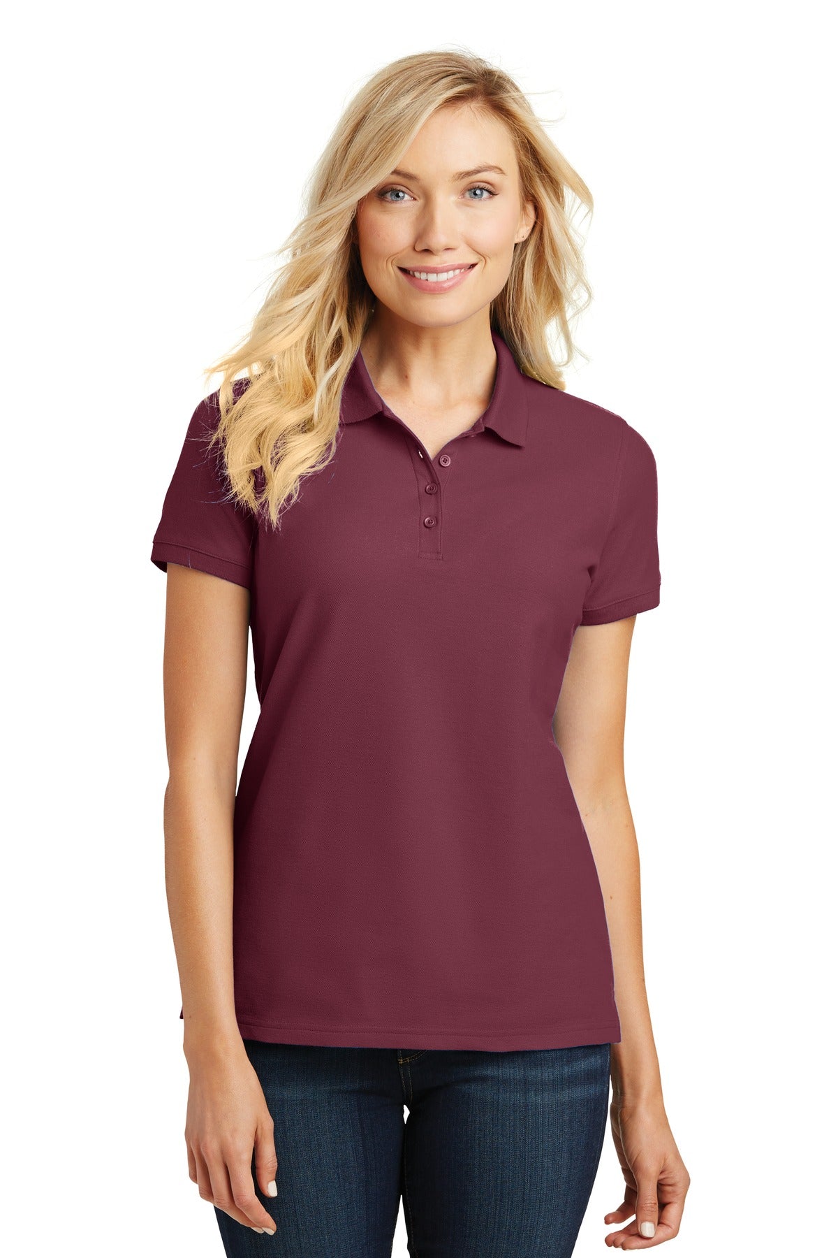 Port Authority ®  Women's Core Classic Pique Polo. L100 - Angelheart Embroidery and Screen Printing