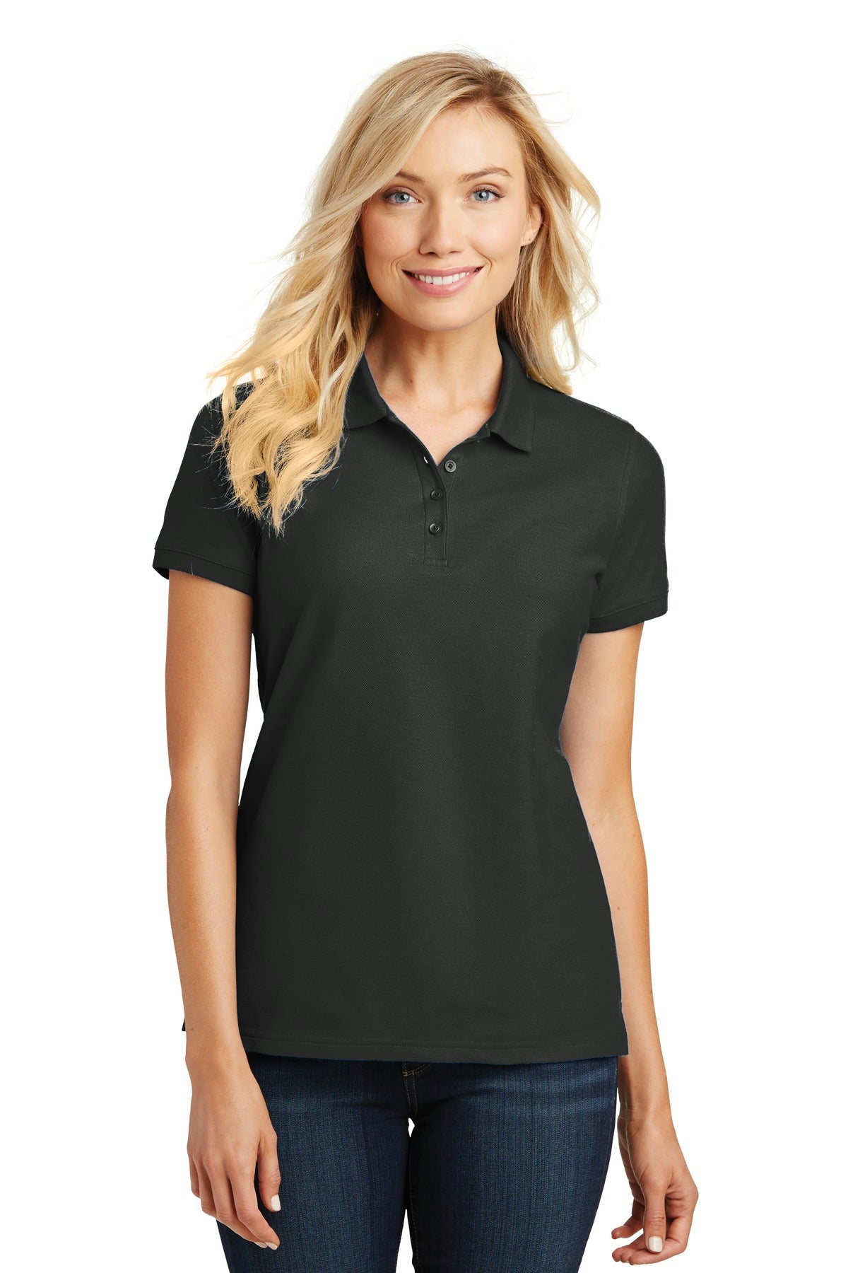 Port Authority ®  Women's Core Classic Pique Polo. L100 - Angelheart Embroidery and Screen Printing